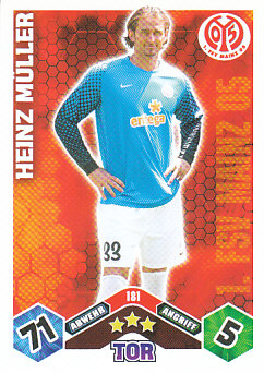 Heinz Muller 1. FSV Mainz 05 2010/11 Topps MA Bundesliga #181